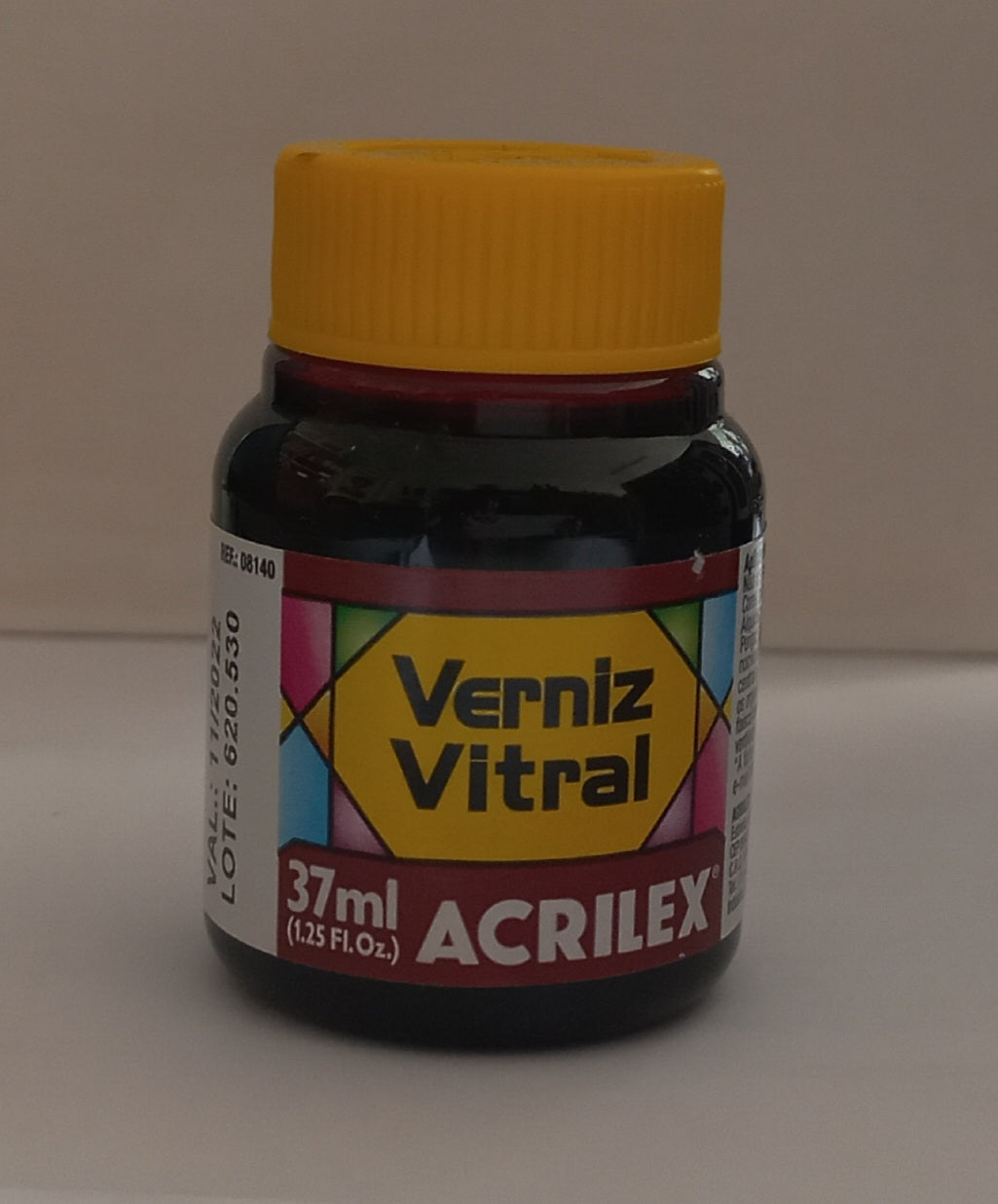 Verniz Vitral vermelho Carmin (37ml)