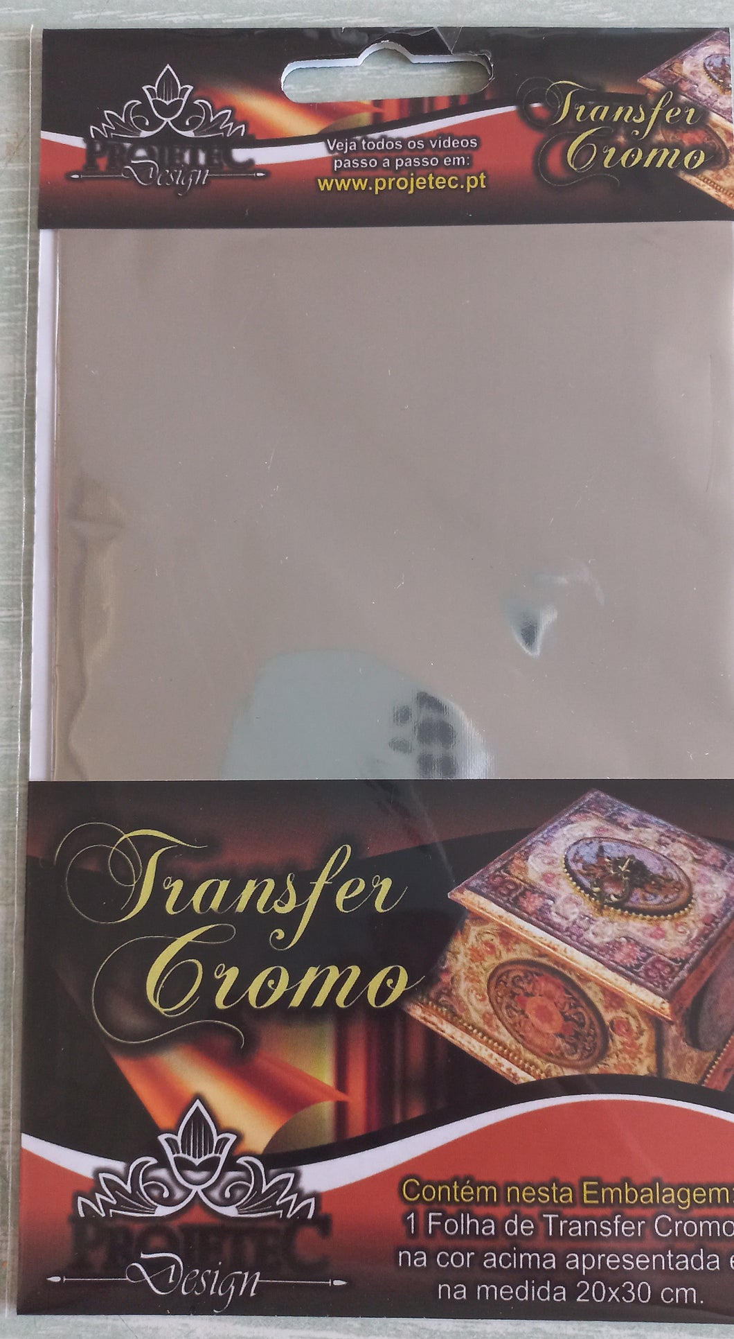 Transfer Cromo Prata (20x30)