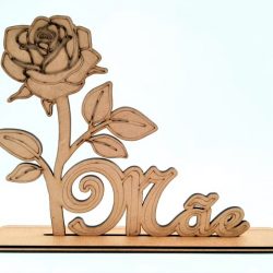 Flôr Mãe - E-4068 (26,5x22,5) em MDF