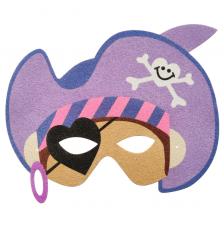 Máscara de Carnaval Pirata Menina - TRQ-320 (28x23cm)